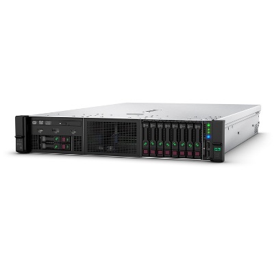 Left facing (SFF) view of an HPE ProLiant DL380 Gen10 with 8SFF UMB.