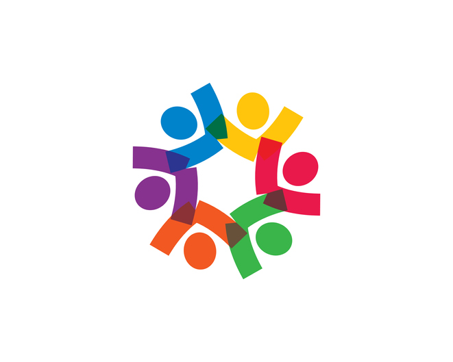 Community vector icon illustration design