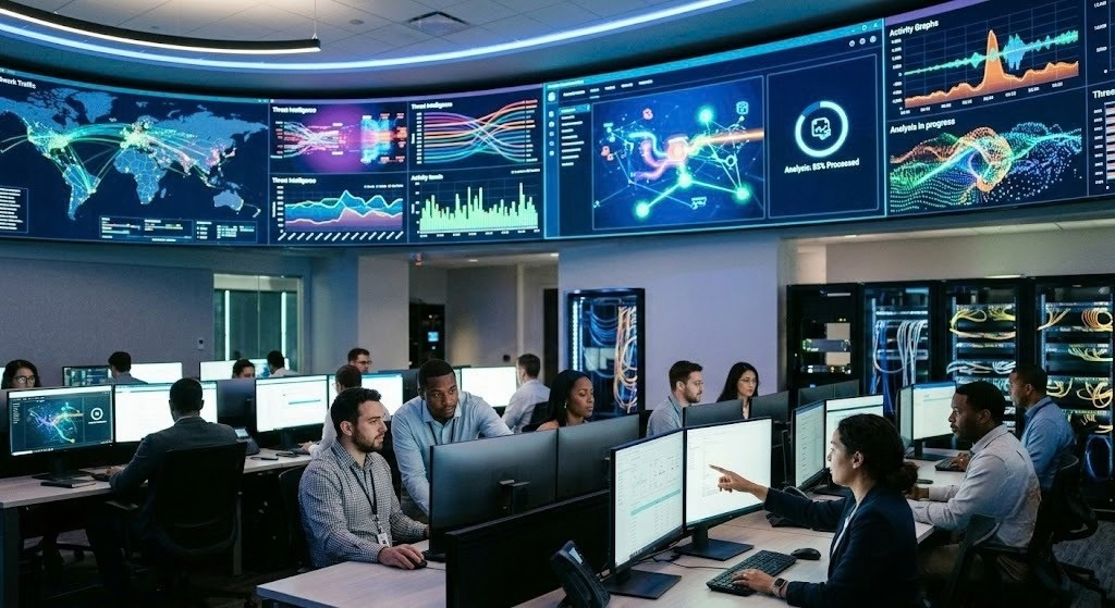 AI-driven SOC using artificial intelligence for cybersecurity threat detection